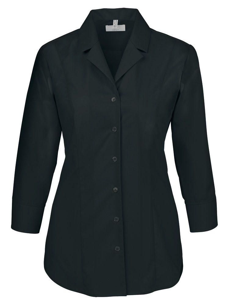 GREIFF Damen-Bluse mit Reverskragen schwarz
