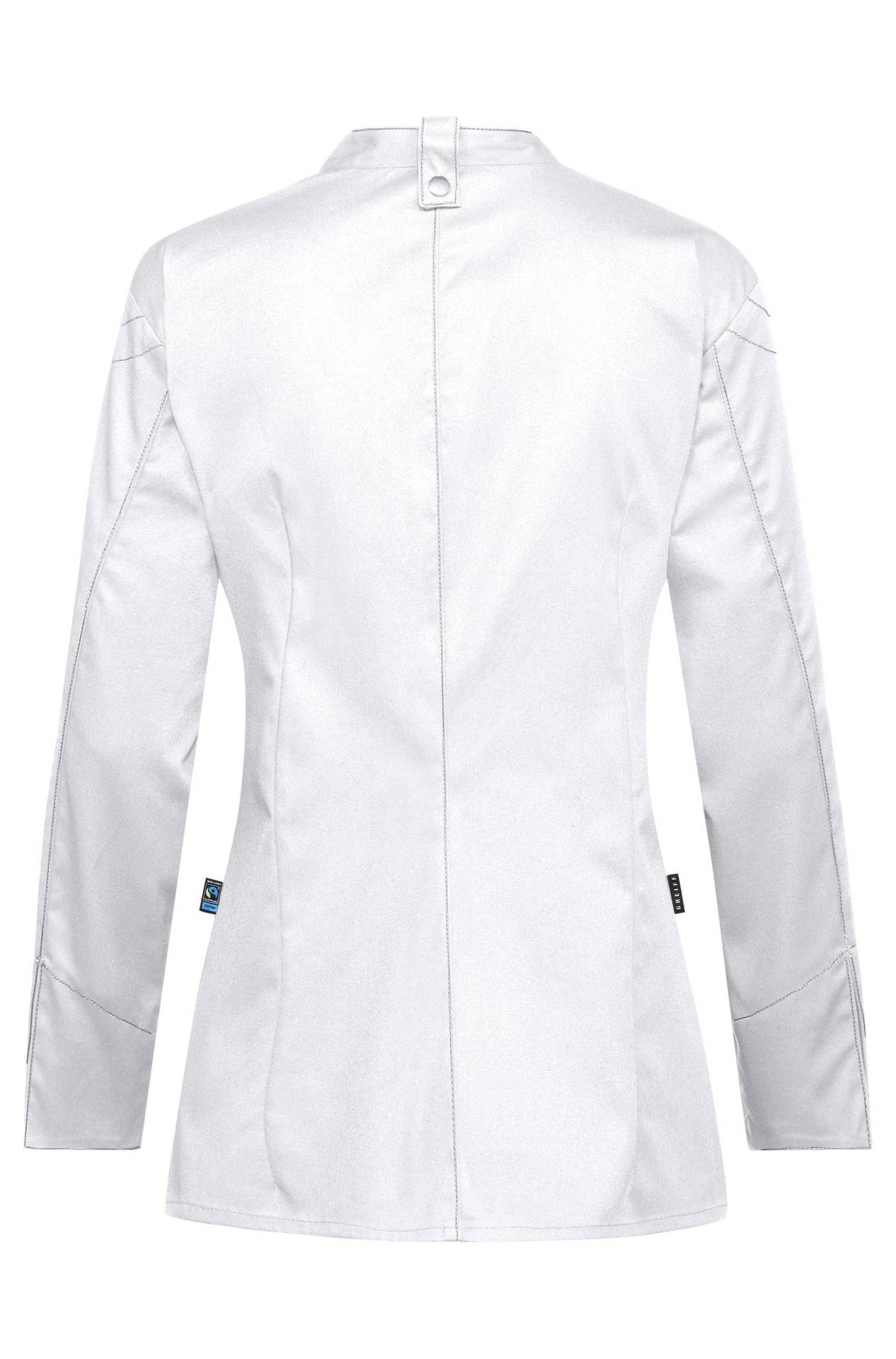 Damen Kochjacke Mit Diagonalem Reißverschluss Regular Fit