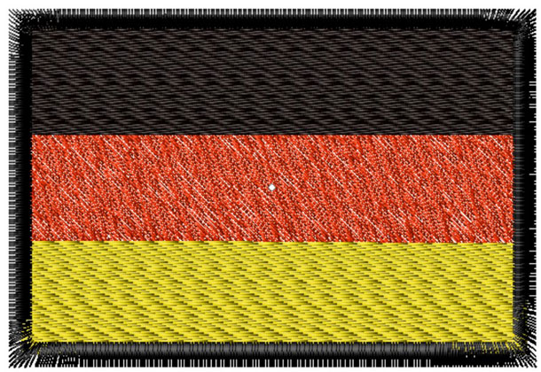 Stickmotiv Flagge Deutschland